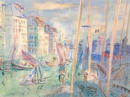 Jean Dufy, ‘Le Quai Videcoq au Havre, circa’, 1938-40