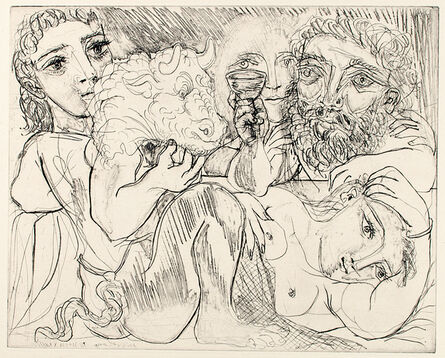 Pablo Picasso, ‘MINOTAURE, BUVEUR ET FEMMES (B. 200; G/B 368; S.V. 92)’, 1933