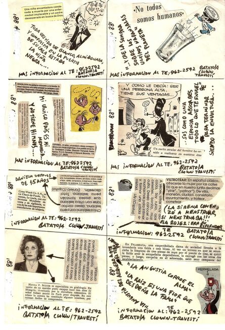 Batato Barea, ‘Untitled, (Flyer/ collage for "Freedom Disco" and "Crash Disco")’, 1988