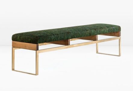 Khouri Guzman Bunce Limited - KGBL, ‘Maxim Bench with Woven Peacock Feathers’, 2016