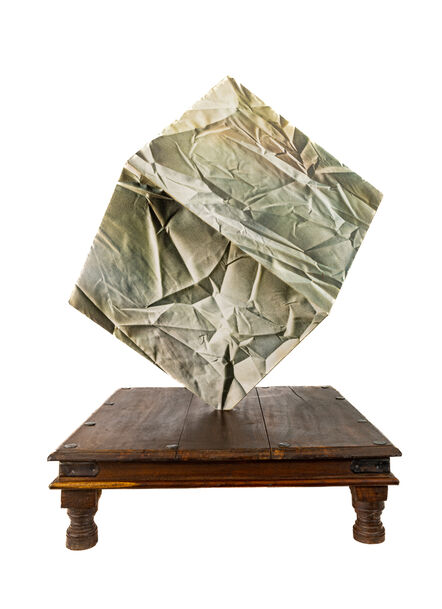 Leonardo Nierman, ‘Full Round Oil Painted 6 Sided box Sculpture Commissioned piece w/paperwork’, 1990-2010