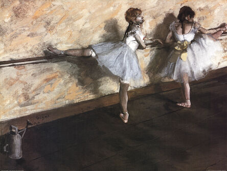 Edgar Degas, ‘Dancers Practicing at the Barre’, ca. 2000