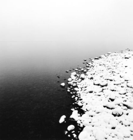 Michael Kenna, ‘Snow on Pebbles, Toya Lake, Hokkaido, Japan’, 2009