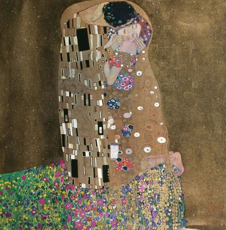 Gustav Klimt, ‘The Kiss’, 1982