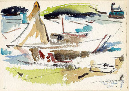 Ted Davis, ‘Sailboats, Monhegan Island, Maine’, 1954