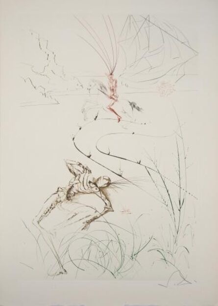 Salvador Dalí, ‘Tristan's last fight’, 1970