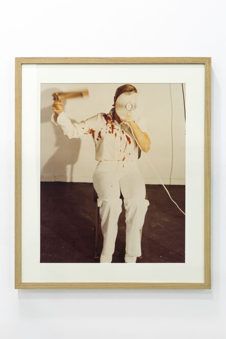 Gina Pane, ‘Moment de l'action mélancolique 2 x 2 x 2, Naples’, 1974