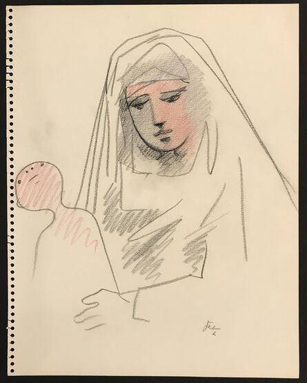 Jean Cocteau, ‘Madonna and Child’, ca. 1955