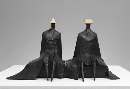 Lynn Chadwick, ‘Sitting Figures in Robes I’, 1980