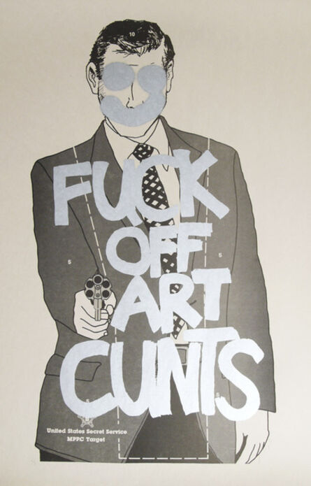 Simon Thompson, ‘Fuck Off Art Cunts (Silver)’, 2012