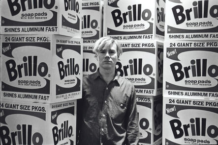 Fred McDarrah, ‘Andy Warhol with Brillo Boxes, Stable Gallery’, 1964
