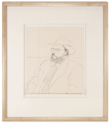 David Hockney, ‘Henry Geldzahler with Hat (framed)’, 1976