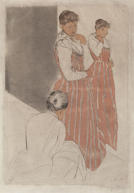 Mary Cassatt, ‘The Fitting’, 1890/1891