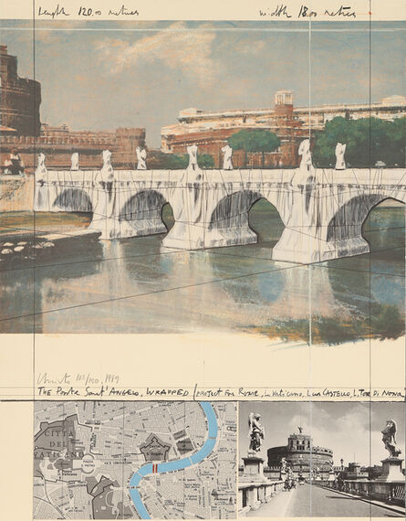Christo and Jeanne-Claude, ‘The Ponte Sant' Angelo, Wrapped (Project for Rome)’, 1989