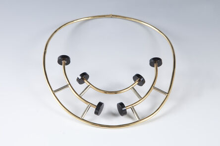 Ettore Sottsass, ‘Gold and black onyx necklace’, 1984-1986