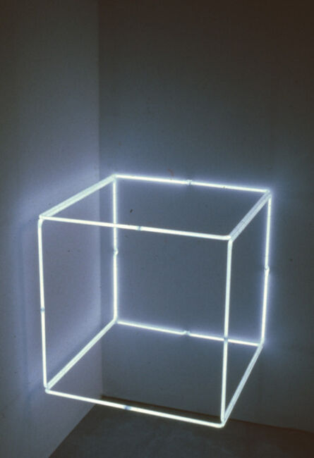 Stephen Antonakos, ‘2’ Blue Neon’, 1971