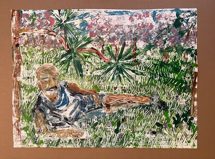 Jarrett Key, ‘Jesse, Cherry Blossoms, and Pines’, 2021