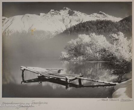 Albert Steiner, ‘”Novembermorgen am St. Moritzersee. Oberengadin.”  ("November morning at Lake St. Moritz. Upper Engadine. ")’, 1925-1950