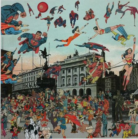 Peter Blake, ‘London- Piccadilly Circus- The Convention of Comic Book Characters’, 2012