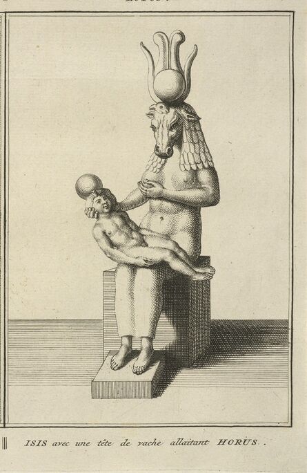 Bernard Picart, ‘Isis with the Head of a Cow, Nursing Horus’, 1723