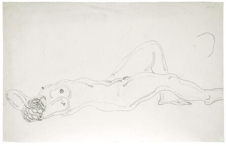 Sanyu, ‘Reclining Nude 横躺的裸女’, 1930-1940