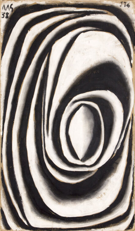 Joaquín Torres-García, ‘Forma abstracta en espiral modelada en blanco y negro (Spiral abstract form modeled in white and black)’, 1938