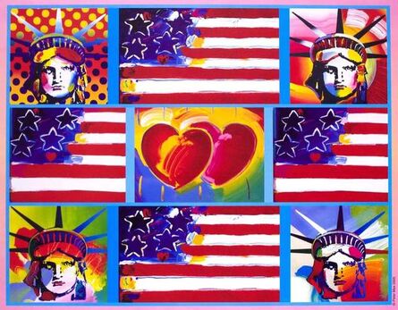 Peter Max, ‘4 Liberty Heads’, 2005