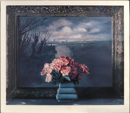 Ben Schonzeit, ‘Roses with Dutch Landscape’, 1990