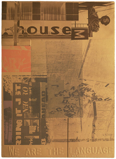 Robert Rauschenberg, ‘American Pewter with Burroughs V’, 1981
