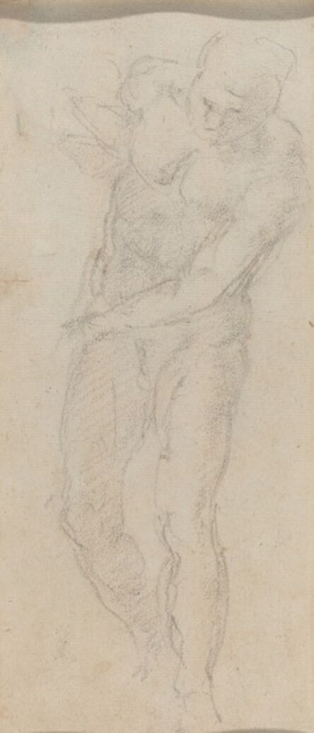 Michelangelo Buonarroti, ‘Male Nude [verso]’, ca. 1560