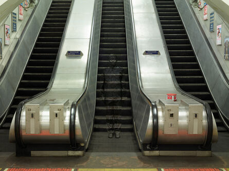 Liu Bolin, ‘London No. 3 - Underground Escalators ’, 2014