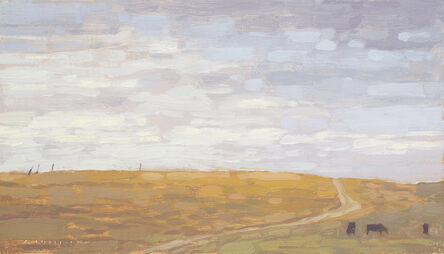 David Grossmann, ‘Pasture road with clouded sky’, ca. 2020