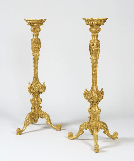 English Maker, ‘A Pair of George II Gilt-Wood Torchères Possibly by Thomas Chippendale’, ca. 1755