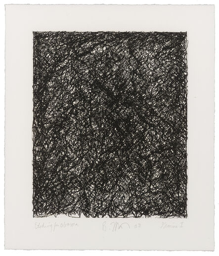 Brice Marden, ‘Etching for Obama’, 2008