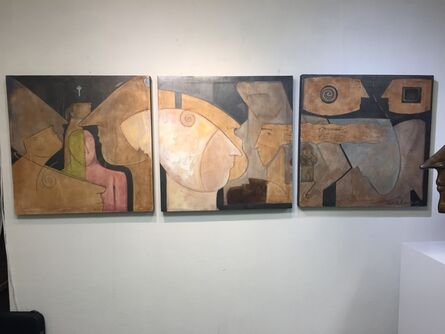 Orlando Agudelo Botero, ‘LOS PENSANTES (Triptych)’, 2019