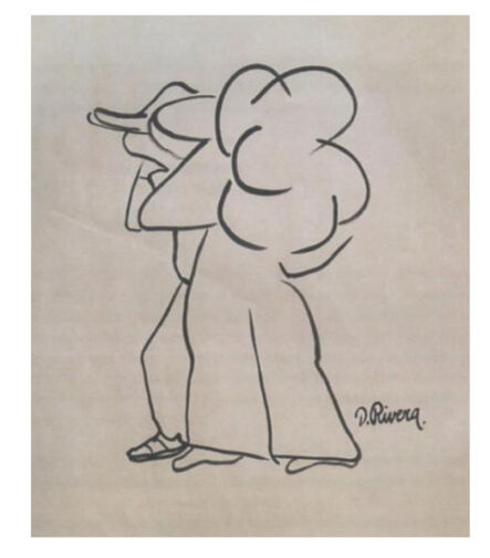 Diego Rivera, ‘Pareja al mercado’, 20th Century