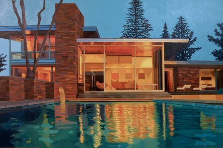 Andy Burgess, ‘California Living, Mid-Century Modern House at Dusk’, 2015
