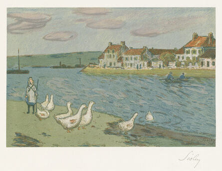 Alfred Sisley, ‘Banks of the River (Les Bords de rivière)’, 1897