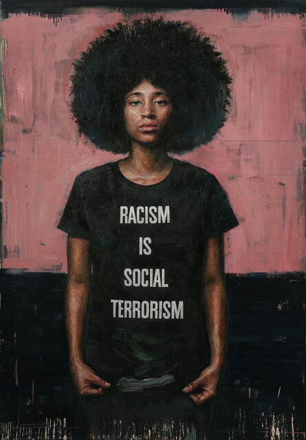 Tim Okamura, ‘Racism is Social Terrorism’, 2019