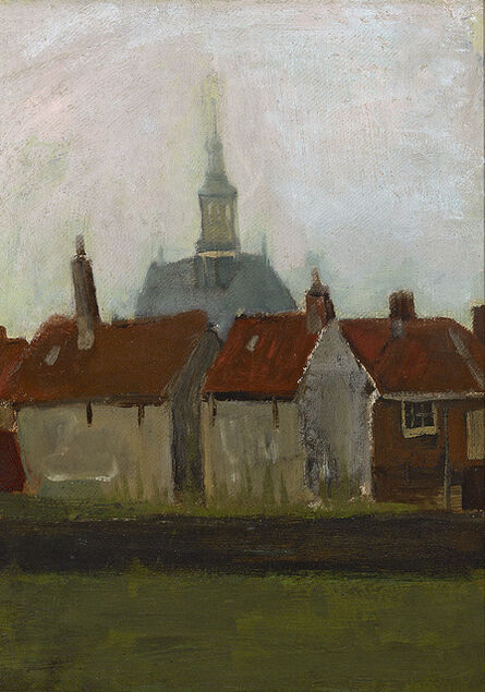 Vincent van Gogh, ‘Nieuwe Kerk en Oude Huizen in Den Haag (The New Church and Old Houses in The Hague)’, ca. 1883