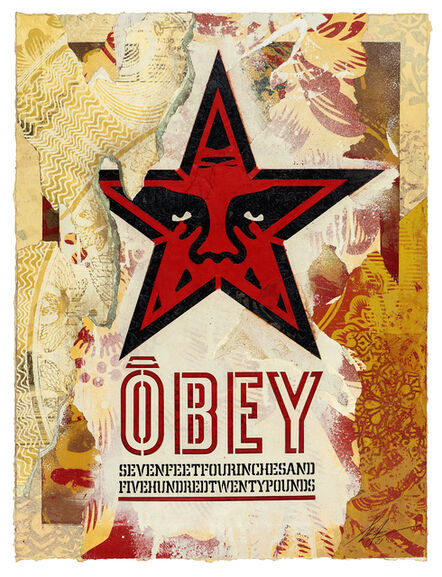 Shepard Fairey, ‘OBEY 96 Star (Red)’, 2021