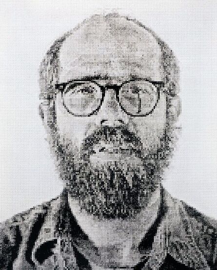 Chuck Close, ‘Self Portrait/White Ink’, 1978