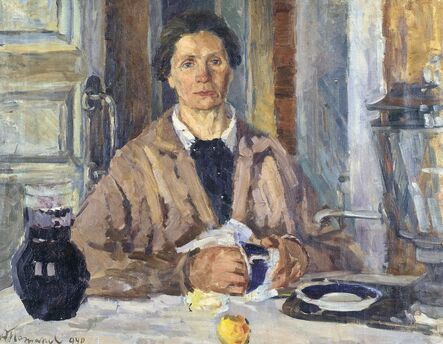 Aleksey Dmitrievich Potapov, ‘Woman at the table’, 1940