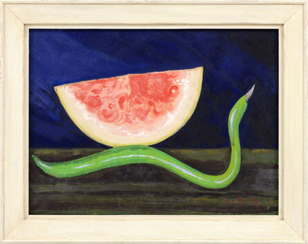 Joseph Stella, ‘Watermelon and zucchini’, n.d.