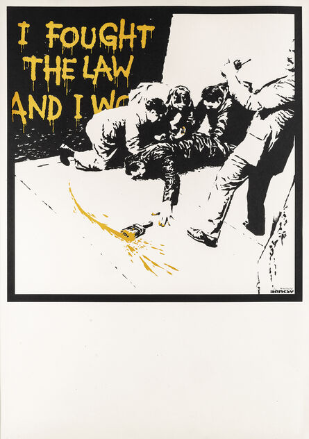 Banksy, ‘I Fought The Law (Colour AP)’, 2004