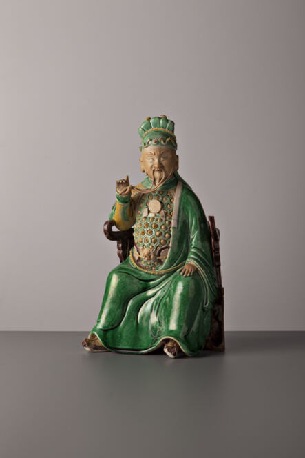 Kangxi Period, ‘Seated Guandi’, China, Kangxi period (1662, 1722) ca 1680, 90