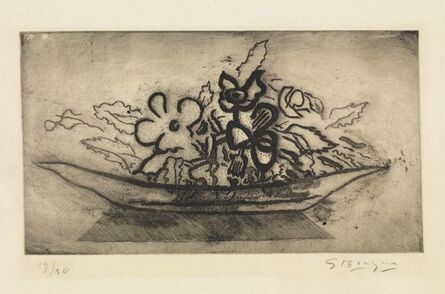 Georges Braque, ‘Basket of flowers ’, 1951