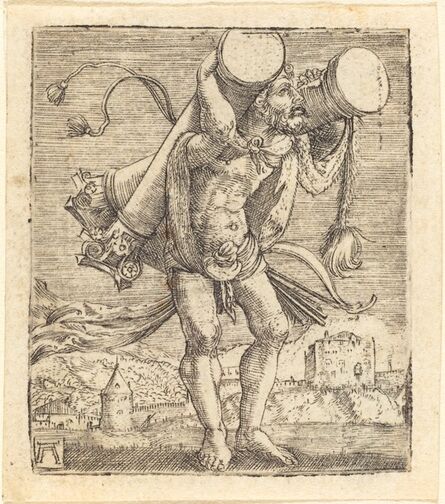 Albrecht Altdorfer, ‘Hercules Bearing the Column of Gades’, ca. 1520/1525