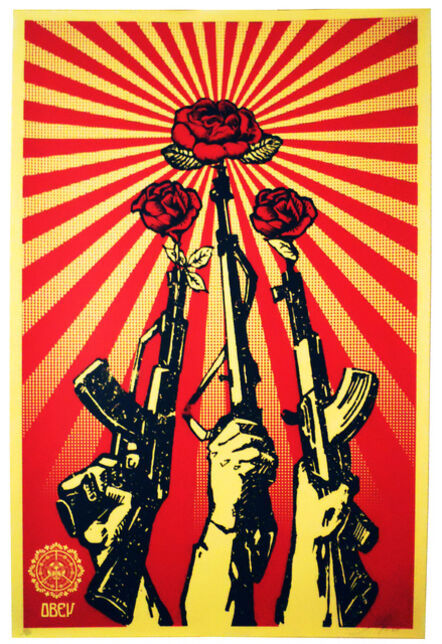 Shepard Fairey, ‘Guns and Roses’, 2007