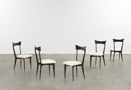 Ico and Luisa Parisi, ‘Set of five dining chairs’, ca. 1945